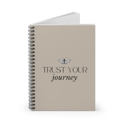 Trust Your Journey - Spiral Notebook - Ruled Line