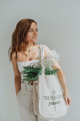 Trust Your Journey: Organic Canvas Tote Bag